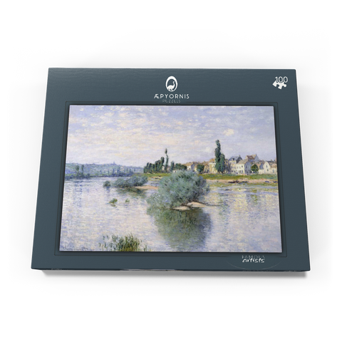 Claude Monet's The Seine at Lavacourt (1880) 100 Puzzle Schachtel Ansicht3