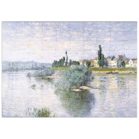 puzzleplate Claude Monet's The Seine at Lavacourt (1880) 100 Puzzle