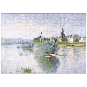 Darstellung des Puzzle-Motivs Claude Monet's The Seine at Lavacourt (1880) – Puzzleteile: 200
