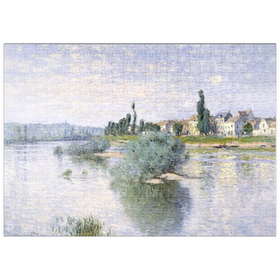 Darstellung des Puzzle-Motivs Claude Monet's The Seine at Lavacourt (1880) – Puzzleteile: 500