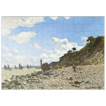 puzzleplate The Beach at Honfleur (1864–1866) by Claude Monet 100 Puzzle