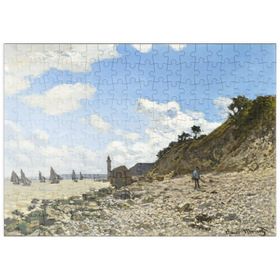 Darstellung des Puzzle-Motivs The Beach at Honfleur (1864-1866) by Claude Monet – Puzzleteile: 200