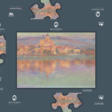 Vétheuil (1901) by Claude Monet 1000 Puzzle Schachtel 3D Modell