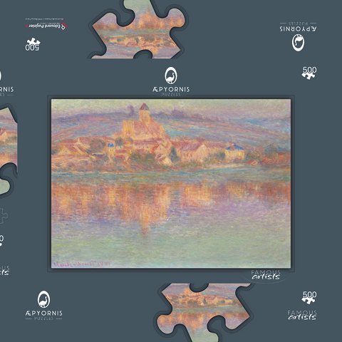 Vétheuil (1901) by Claude Monet 500 Puzzle Schachtel 3D Modell
