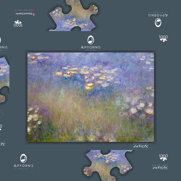 Claude Monet's Water Lilies (1915–1916) 1000 Puzzle Schachtel 3D Modell