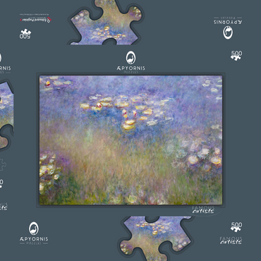 Claude Monet's Water Lilies (1915–1916) 500 Puzzle Schachtel 3D Modell