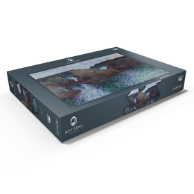 Darstellung des Puzzle Motivs Rocks at Port-Goulphar, Belle-Île ( 1886) by Claude Monet - Puzzleteile: 1000