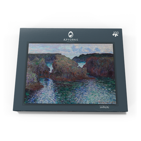 Rocks at Port-Goulphar, Belle-Île ( 1886) by Claude Monet 100 Puzzle Schachtel Ansicht3