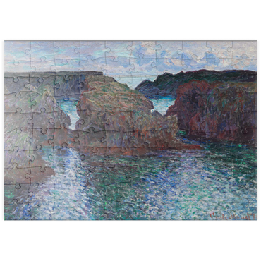 puzzleplate Rocks at Port-Goulphar, Belle-Île ( 1886) by Claude Monet 100 Puzzle