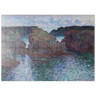 puzzleplate Rocks at Port-Goulphar, Belle-Île ( 1886) by Claude Monet 200 Puzzle