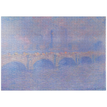puzzleplate Waterloo Bridge, Sunlight Effect (1903) by Claude Monet 1000 Puzzle