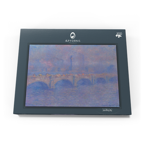 Waterloo Bridge, Sunlight Effect (1903) by Claude Monet 100 Puzzle Schachtel Ansicht3