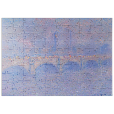 puzzleplate Waterloo Bridge, Sunlight Effect (1903) by Claude Monet 100 Puzzle