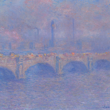 Waterloo Bridge, Sunlight Effect (1903) by Claude Monet 100 Puzzle 3D Modell