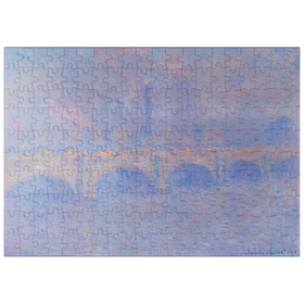 Darstellung des Puzzle Motivs Waterloo Bridge, Sunlight Effect (1903) by Claude Monet - Puzzleteile: 200