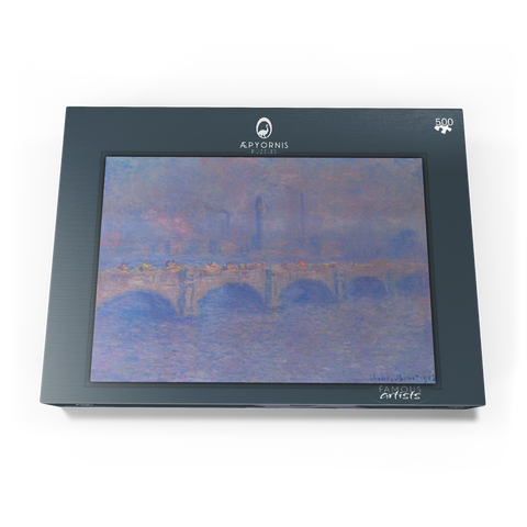 Waterloo Bridge, Sunlight Effect (1903) by Claude Monet 500 Puzzle Schachtel Ansicht3