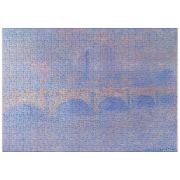 puzzleplate Waterloo Bridge, Sunlight Effect (1903) by Claude Monet 500 Puzzle