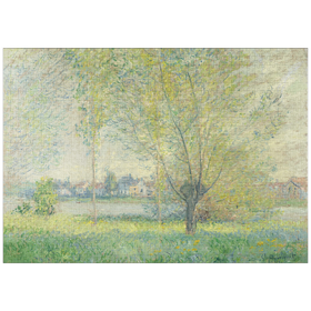 Darstellung des Puzzle Motivs The Willows (1880) by Claude Monet - Puzzleteile: 1000