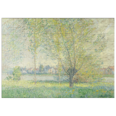 puzzleplate The Willows (1880) by Claude Monet 100 Puzzle
