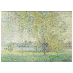 Darstellung des Puzzle Motivs The Willows (1880) by Claude Monet - Puzzleteile: 100