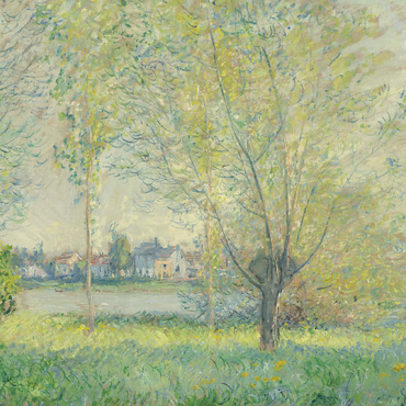 The Willows (1880) by Claude Monet 100 Puzzle 3D Modell