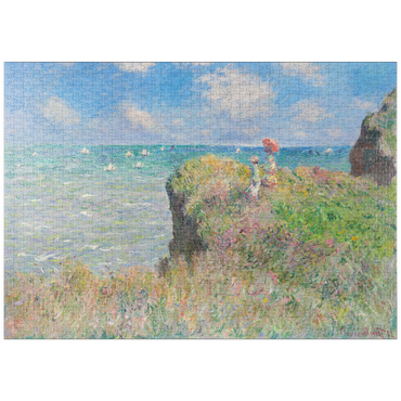 puzzleplate Cliff Walk at Pourville (1882) by Claude Monet 1000 Puzzle