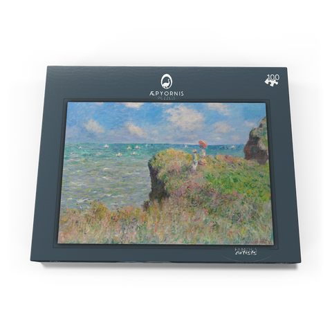Cliff Walk at Pourville (1882) by Claude Monet 100 Puzzle Schachtel Ansicht3