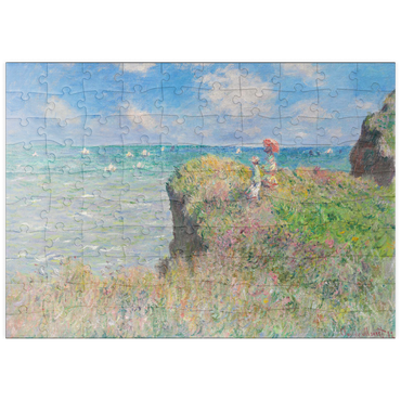 puzzleplate Cliff Walk at Pourville (1882) by Claude Monet 100 Puzzle