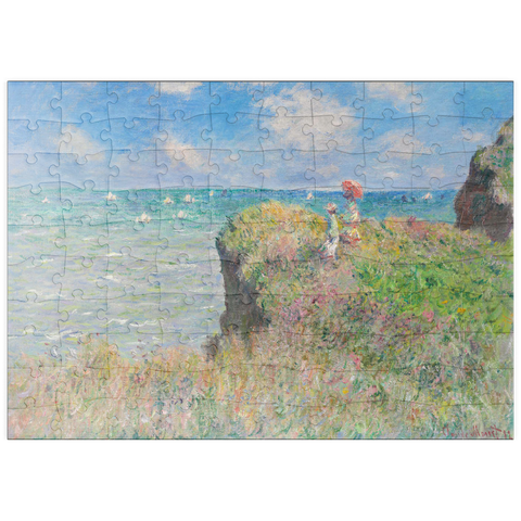 puzzleplate Cliff Walk at Pourville (1882) by Claude Monet 100 Puzzle