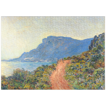 puzzleplate La Corniche near Monaco (1884) by Claude Monet 1000 Puzzle