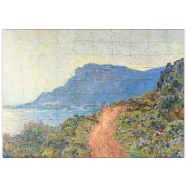 puzzleplate La Corniche near Monaco (1884) by Claude Monet 100 Puzzle