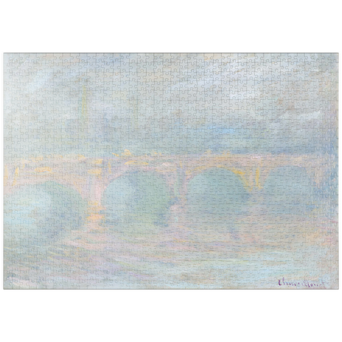 puzzleplate Waterloo Bridge, London, at Sunset (1901) by Claude Monet 1000 Puzzle
