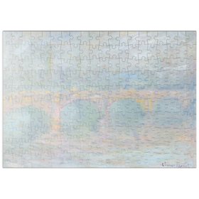 Darstellung des Puzzle-Motivs Waterloo Bridge, London, at Sunset (1901) by Claude Monet – Puzzleteile: 200