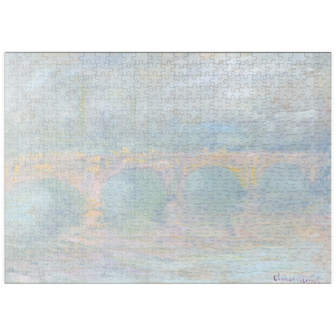 puzzleplate Waterloo Bridge, London, at Sunset (1901) by Claude Monet 500 Puzzle