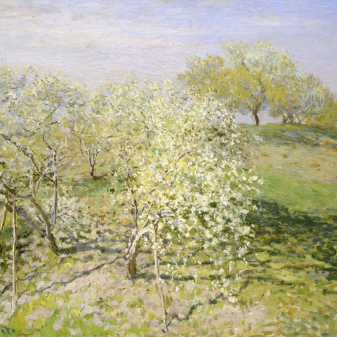 Spring (Fruit Trees in Bloom) (1873) by Claude Monet 1000 Puzzle 3D Modell