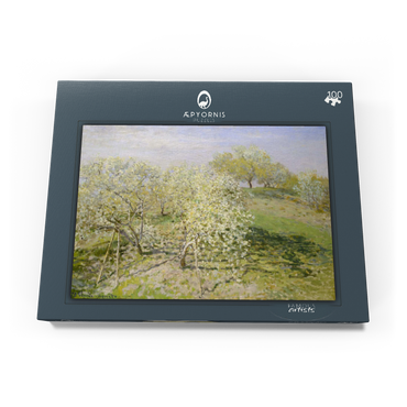 Spring (Fruit Trees in Bloom) (1873) by Claude Monet 100 Puzzle Schachtel Ansicht3