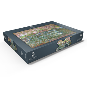 Alternative Darstellung des Puzzle-Motivs Rapids on the Petite Creuse at Fresselines (1889) by Claude Monet – Puzzleteile: 1000