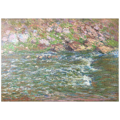 puzzleplate Rapids on the Petite Creuse at Fresselines (1889) by Claude Monet 1000 Puzzle