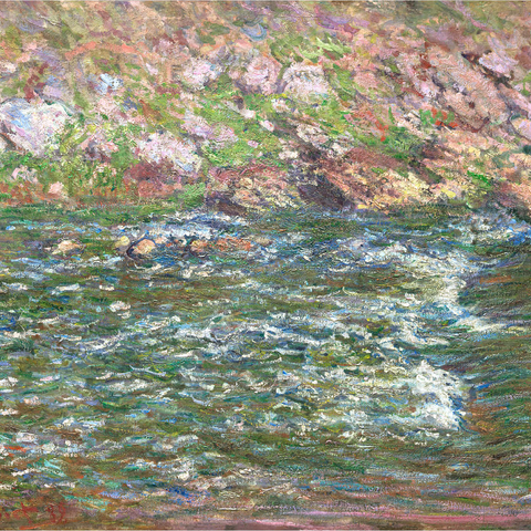 Rapids on the Petite Creuse at Fresselines (1889) by Claude Monet 1000 Puzzle 3D Modell