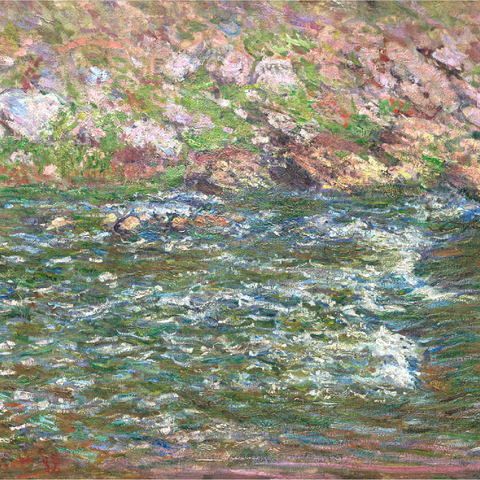 Rapids on the Petite Creuse at Fresselines (1889) by Claude Monet 100 Puzzle 3D Modell