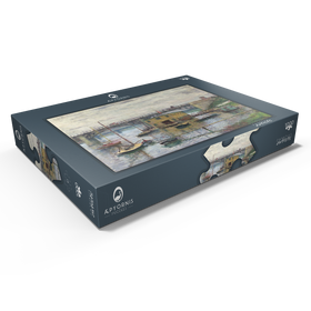 Darstellung des Puzzle Motivs Bridge at Argenteuil on a Gray Day (1876) by Claude Monet - Puzzleteile: 1000