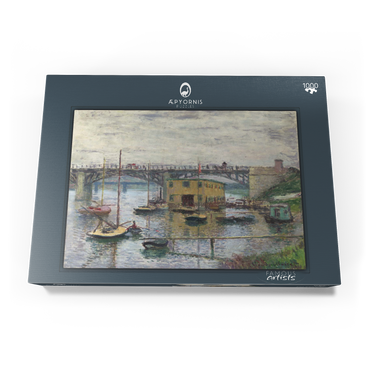Bridge at Argenteuil on a Gray Day (1876) by Claude Monet 1000 Puzzle Schachtel Ansicht3