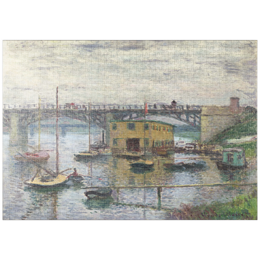 puzzleplate Bridge at Argenteuil on a Gray Day (1876) by Claude Monet 1000 Puzzle
