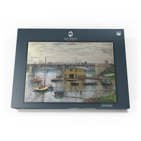 Bridge at Argenteuil on a Gray Day (1876) by Claude Monet 500 Puzzle Schachtel Ansicht3