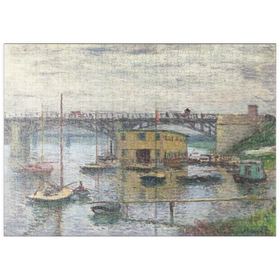 Darstellung des Puzzle-Motivs Bridge at Argenteuil on a Gray Day (1876) by Claude Monet – Puzzleteile: 500