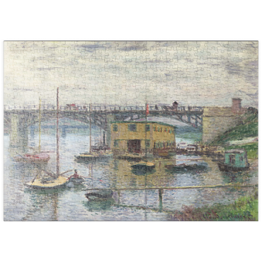 puzzleplate Bridge at Argenteuil on a Gray Day (1876) by Claude Monet 500 Puzzle