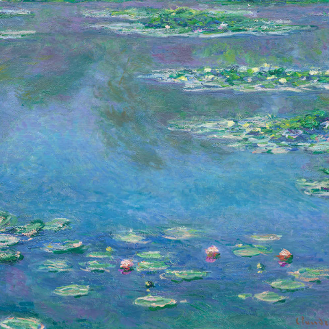 Water Lilies (1840–1926) by Claude Monet 100 Puzzle 3D Modell