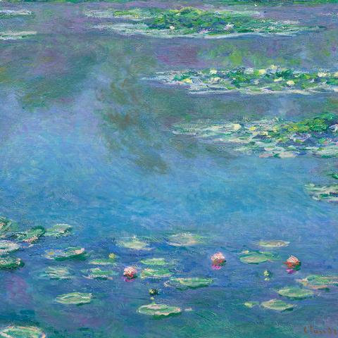 Water Lilies (1840–1926) by Claude Monet 500 Puzzle 3D Modell