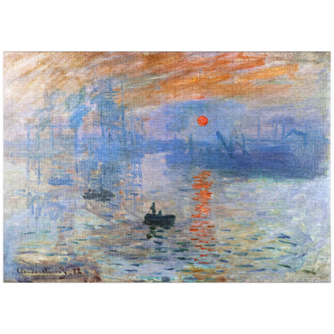 puzzleplate Claude Monet's Impression, Sunrise (1872) 1000 Puzzle