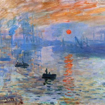 Claude Monet's Impression, Sunrise (1872) 1000 Puzzle 3D Modell